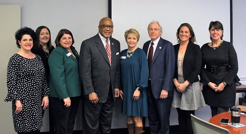 Members of the AACC Executive Leadership Team (ELT) joined me in meeting with Ivy Tech Community College President Sue Ellspermann, Mary Jane Michalak, vice president of government relations at Ivy Tech, and Jennifer L. Ping, principal at Bose Public Affairs Group. 